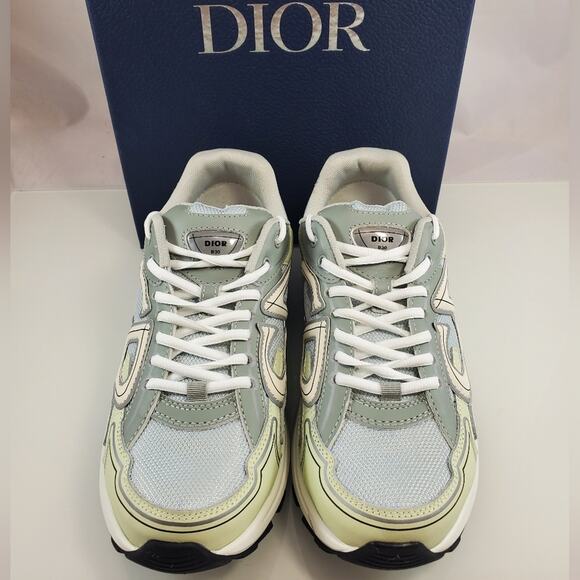 NWT$1,200 Dior Mens B30 Sneaker White Grey Mesh and Technical Fabric Sz 42 (US9) - Picture 3 of 14